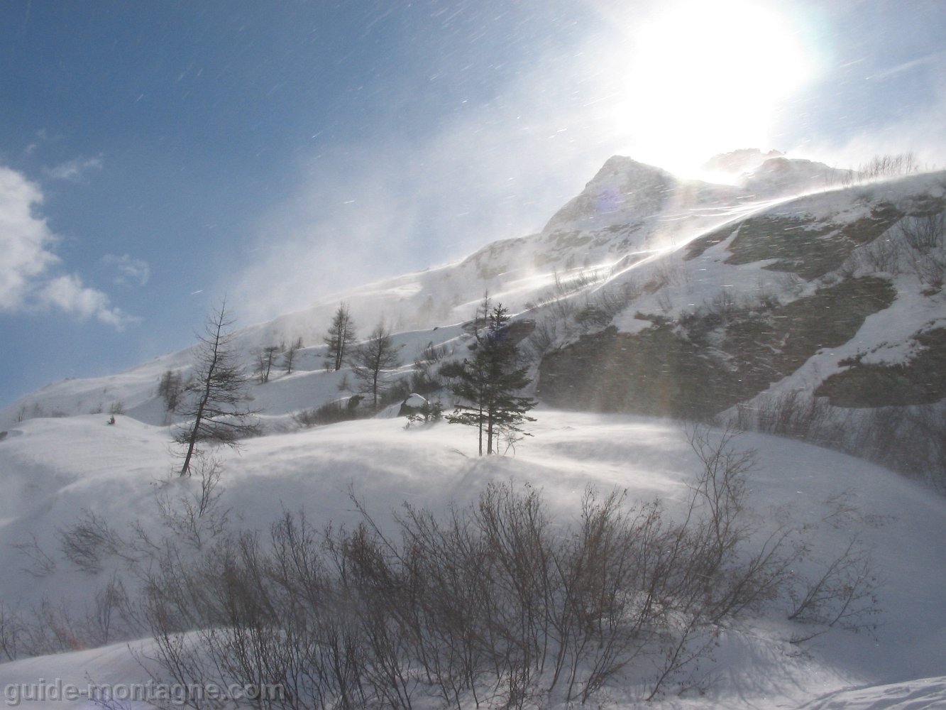 Vent dans la vallee de Peisey